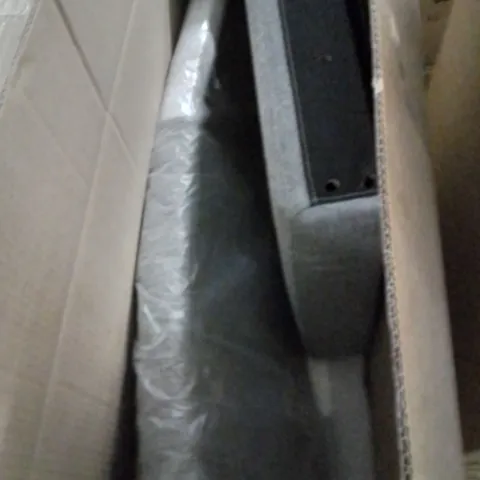 BOXED REGENT DINING CHAIR, LIGHT GREY CLASSIC LINEN-WEAVE FABRIC & WHITE SOLID HARDWOOD 