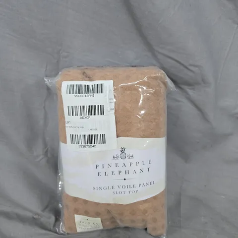 PINEAPPLE ELEPHANT VOILE PANEL CURTAIN – SLOT TOP, 140 X 229 CM (55 X 90 IN)