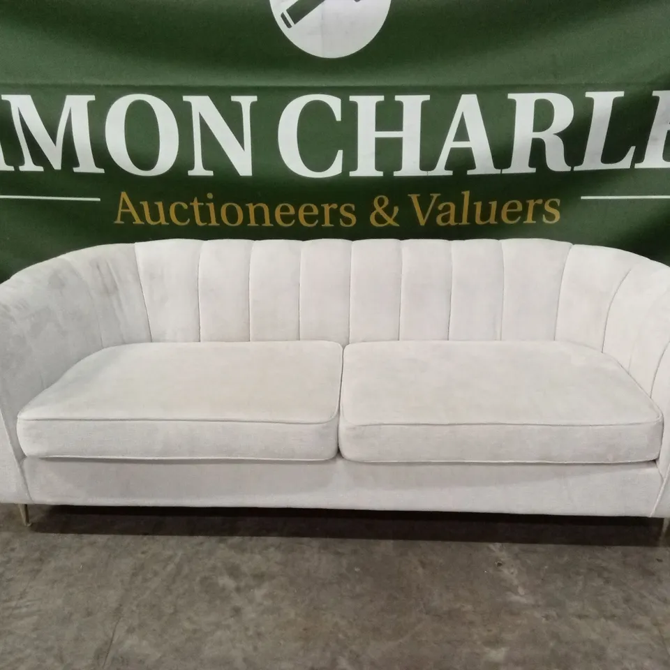 GUILD FABRIC 3 SEATER SOFA - IVORY RRP £699