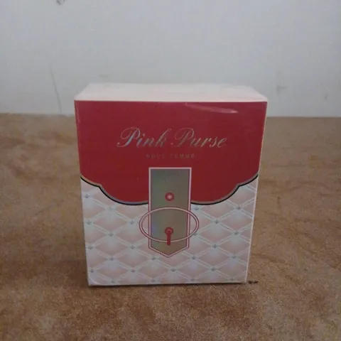 BOXED AND SEALED PINK PURSE POUR FEMME EAU DE PARFUM 100ML