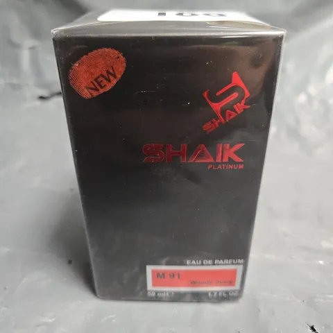 BOXED AND SEALED SHAIK PLATINUM EAU DE PARFUM M91 WOODY SPICE 50ML