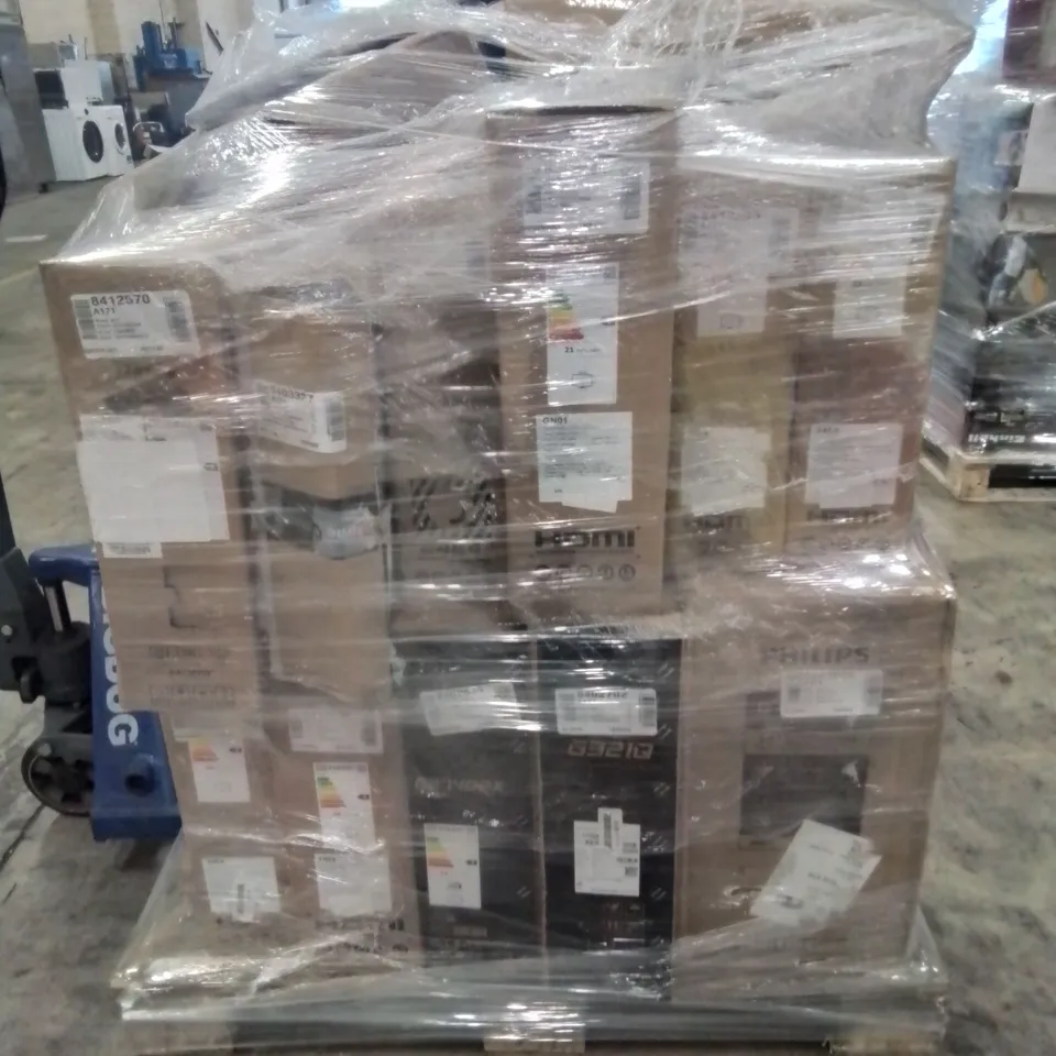 PALLET OF APPROXIMATELY 21 UNPROCESSED RAW RETURN MONITORS TO INCLUDE;