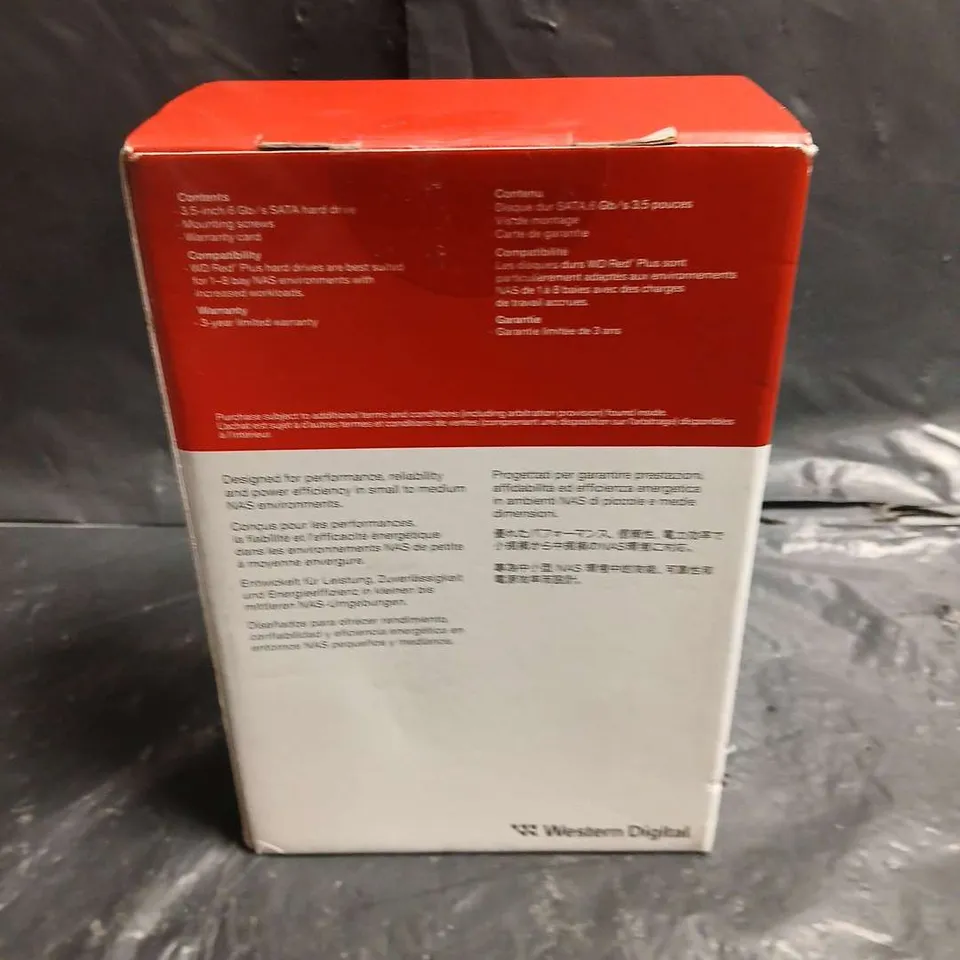 SEALED WD RED PLUS 4TB 3.5IN INTERNAL NAS HDD (SATA) – BOXED