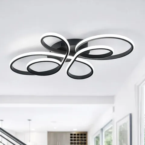 BOXED LED CEILING LIGHT MODERN DIMMABLE IN BUTTERFLY-SHAPED DESIGN 66 CM