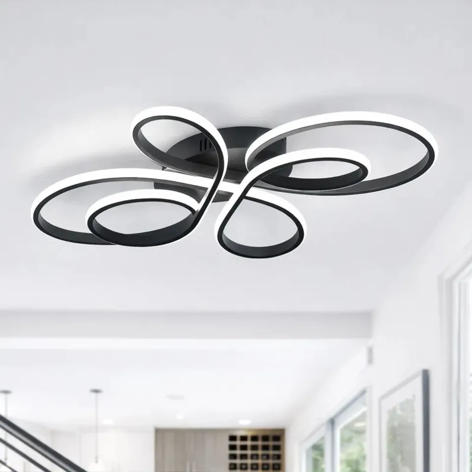 BOXED LED CEILING LIGHT MODERN DIMMABLE IN BUTTERFLY-SHAPED DESIGN 66 CM