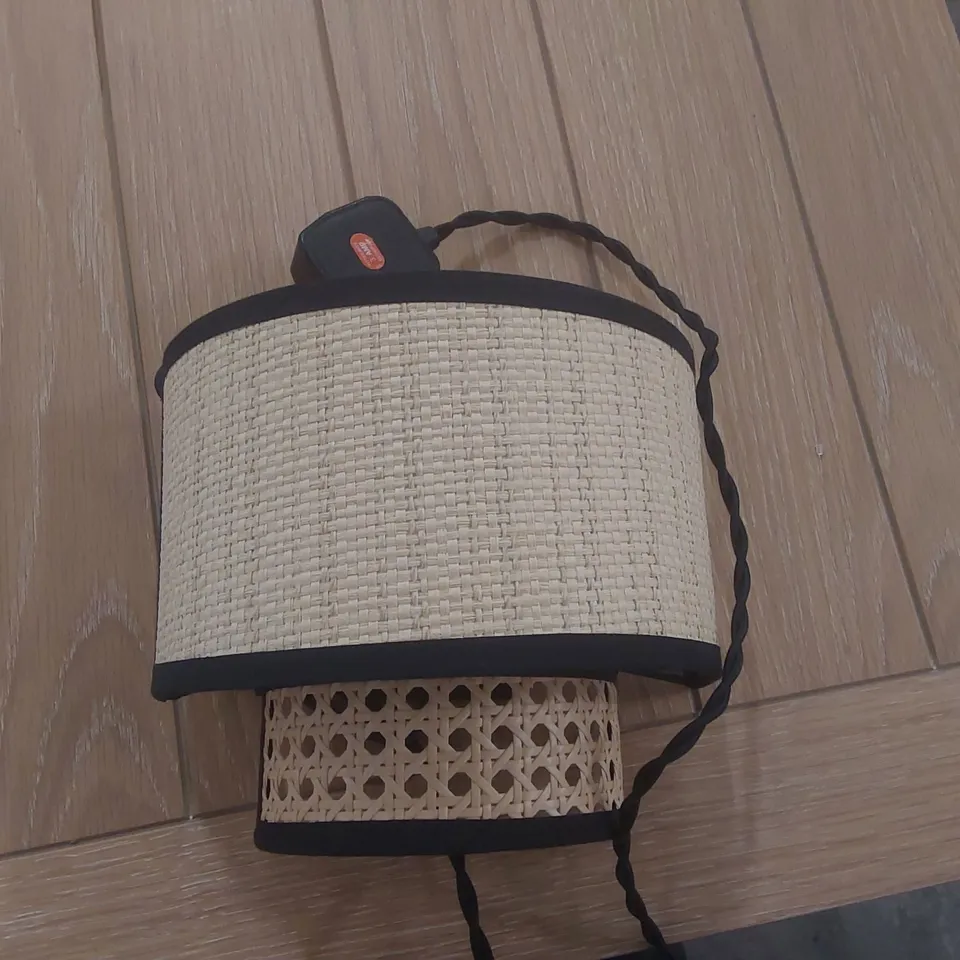 CANE PLUG IN WALL LIGHT