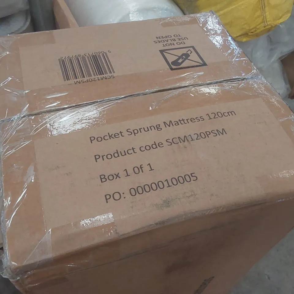 QUALITY BOXED AND ROLLED SLEEPYCASTLE POCKET SPRUNG 120CM SMALL DOUBLE MATTRESS