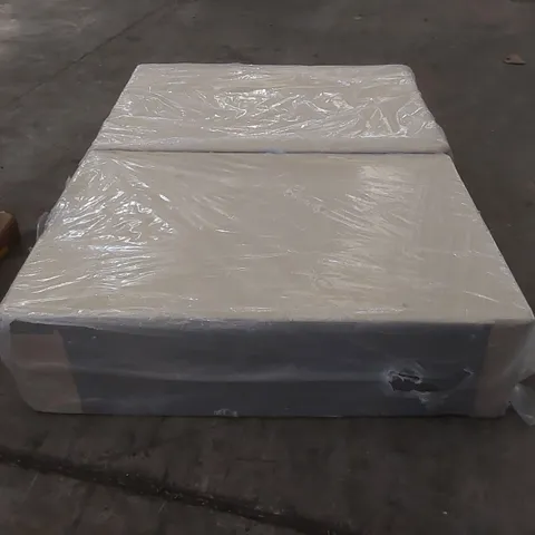 BAGGED DESIGNER CHENILLE 4'6 DOUBLE 2 DRAWER DIVAN BASE (2 ITEMS)