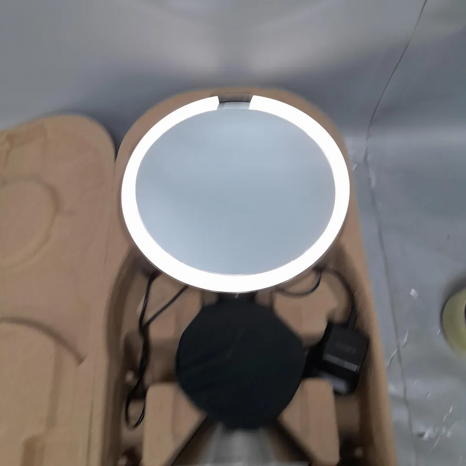 BOXED SIMPLEHUMAN 20CM SENSOR MIRROR WITH TOUCH-CONTROL BRIGHTNESS 10X MAG 