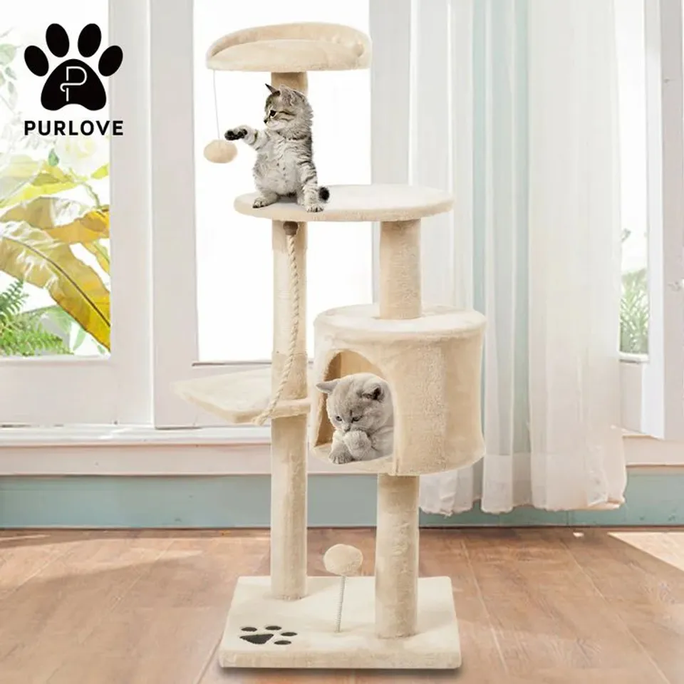 118CM JANETTE CAT TREE COLOUR BEIGE 