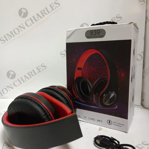 BOXED B39 OVERHEAD WIRELESS HEADPHONES