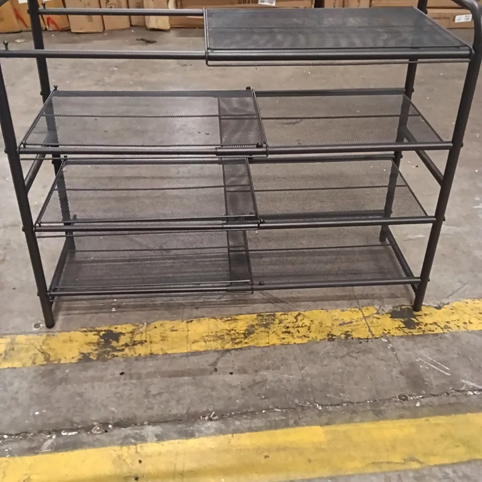 4 SHELF ADJUSTABLE UNIT - GREY