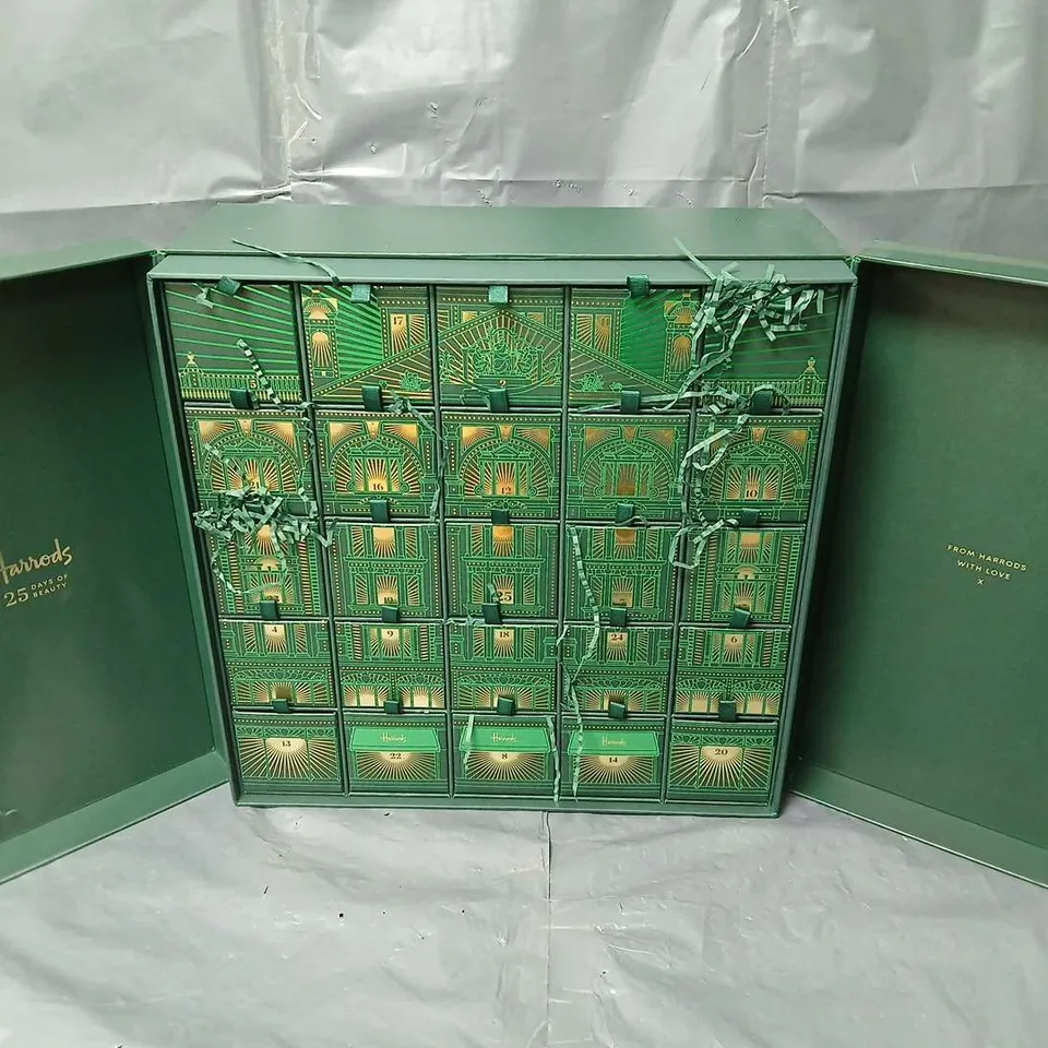 BOXED HARRODS EMPTY 25 DAYS OF BEAUTY CALENDER