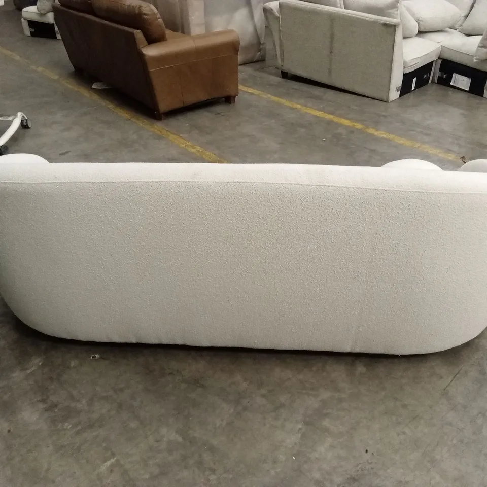 ROUNDI 3 SEATER BOUCLE SOFA - CREAM WHITE RRP £959