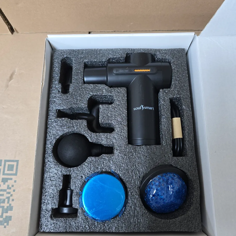 SOULSMART PRO-THERAPY IMPACT MASSAGER – HANDHELD MASSAGE GUN WITH 6 HEADS