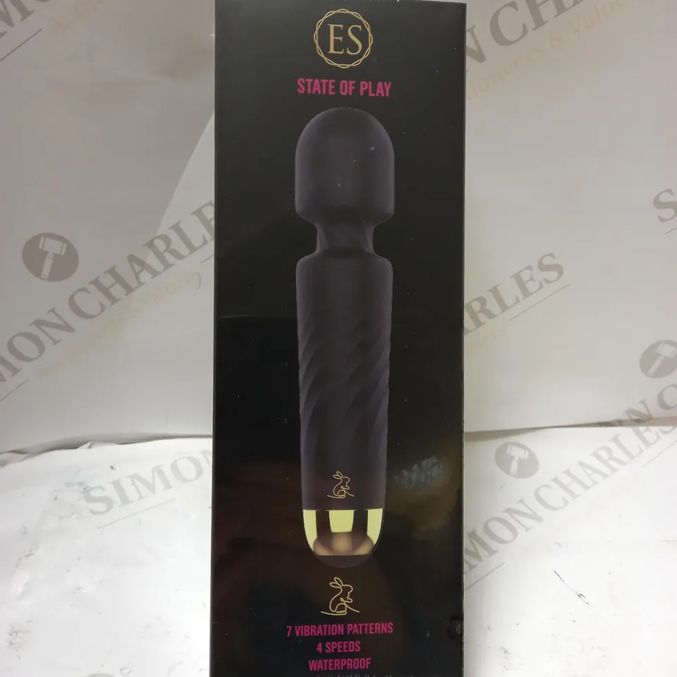 BRAND NEW EROTIC STATE OF PLAY WIRELESS WAND MASSAGER