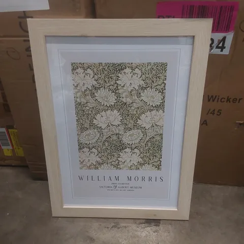 CHRYSANTHEMUM BY WILLIAM MORRIS - PICTURE FRAME ART PRINT 