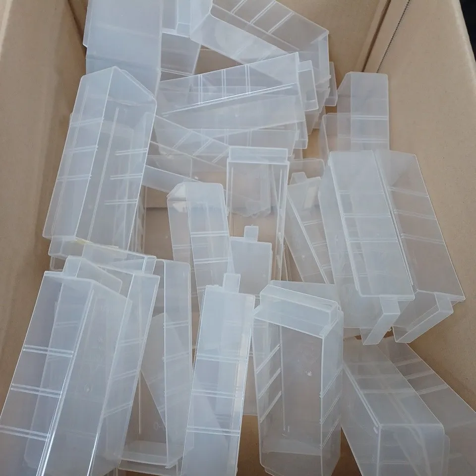 BOX OF ASSORTED SPARE DRAWER PARTS 