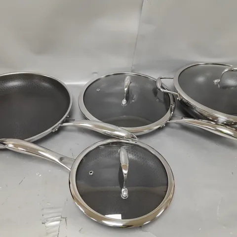 SET OF 4 HEXCLAD FRYINGPANS