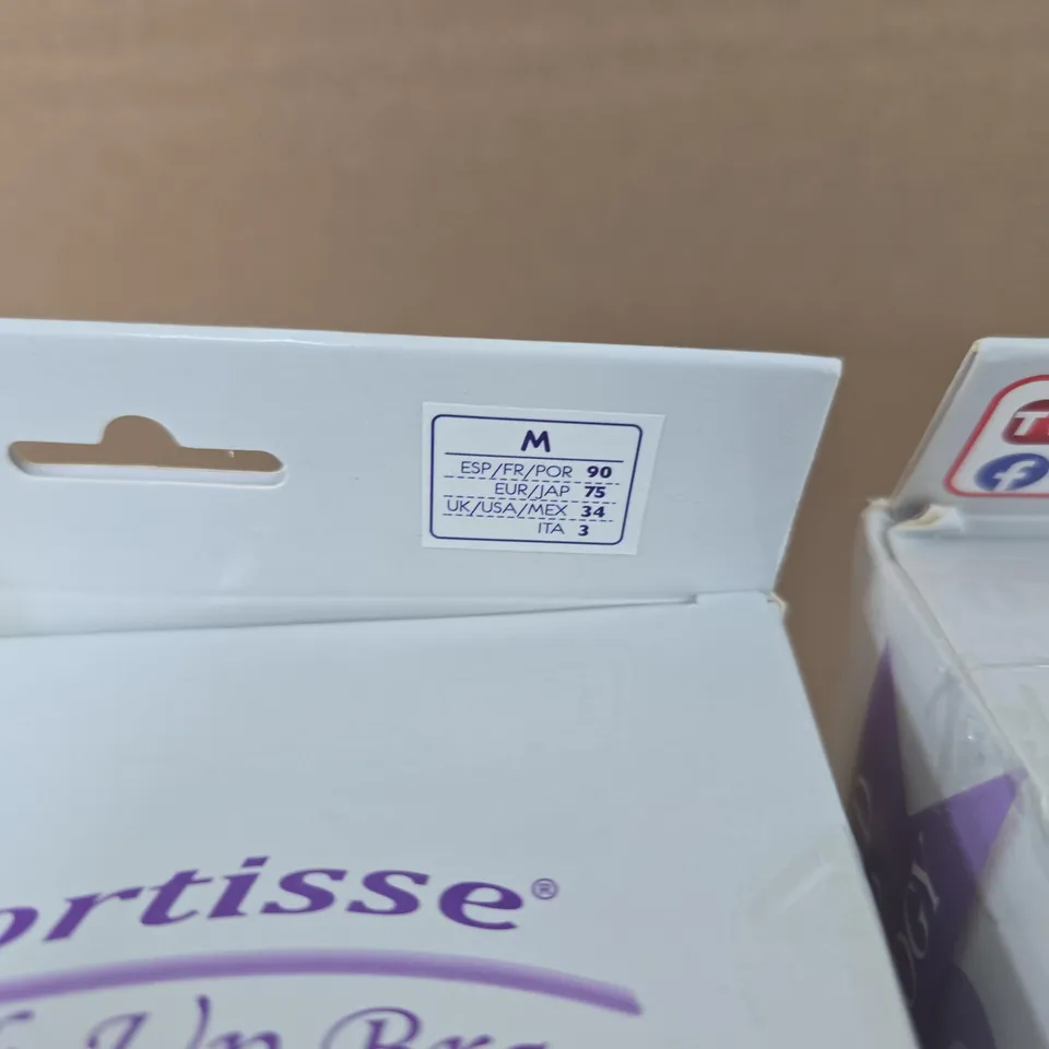 3 PACKS OF COMFORTISSE PUSH UP BRAS SIZE M