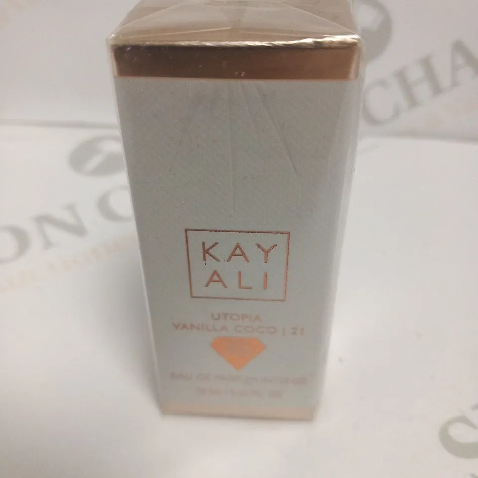 BOXED AND SEALED KAY ALI UTOPIA VANILLA COCO EAU DE PARFUM INTENSE 10ML