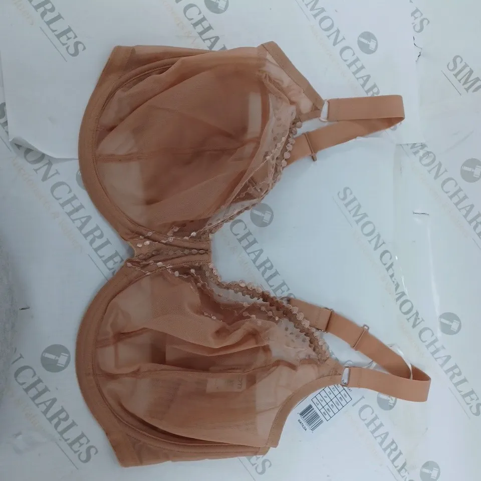 ELOMI 38H SHEER BEIGE BRA