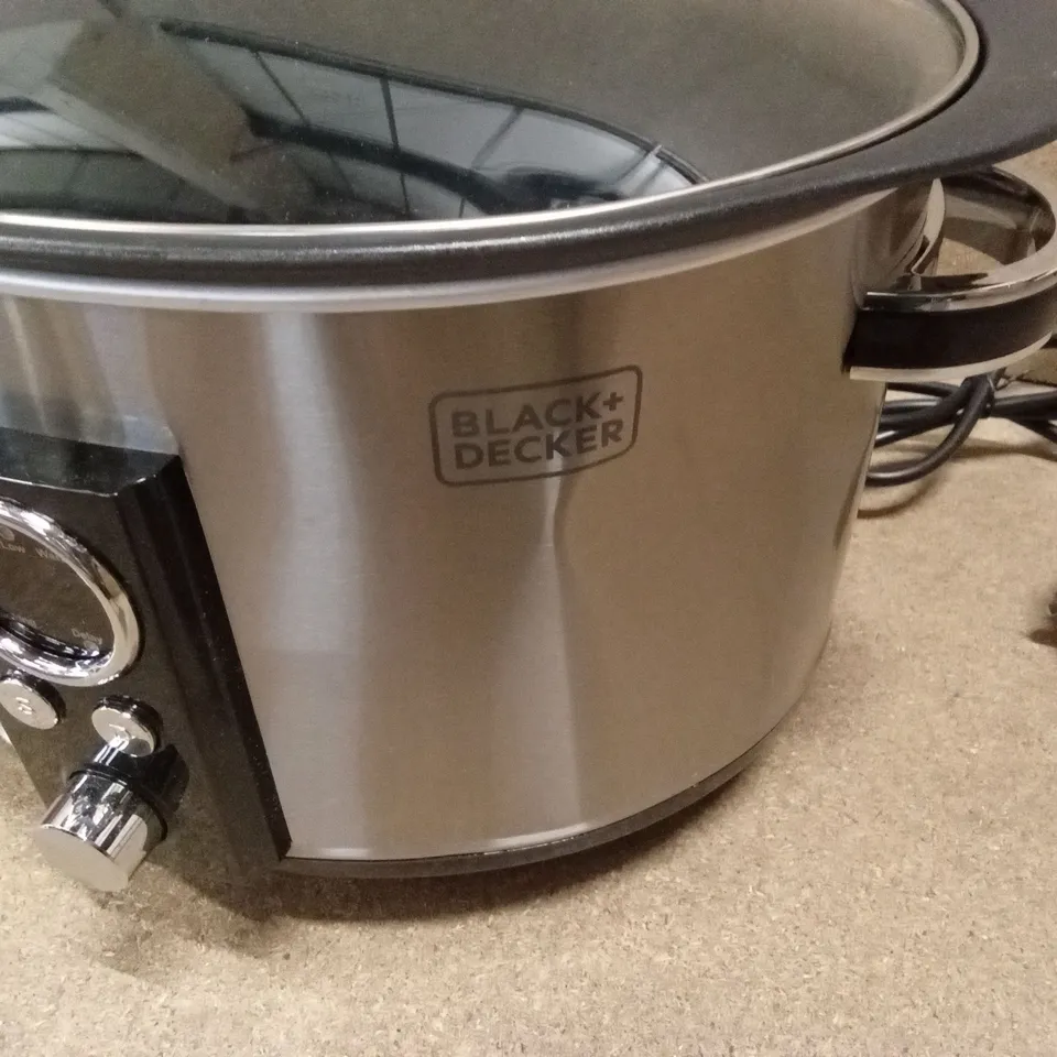 BOXED BLACK+DECKER 6.5L DIGITAL SEAR & STEW SLOW COOKER