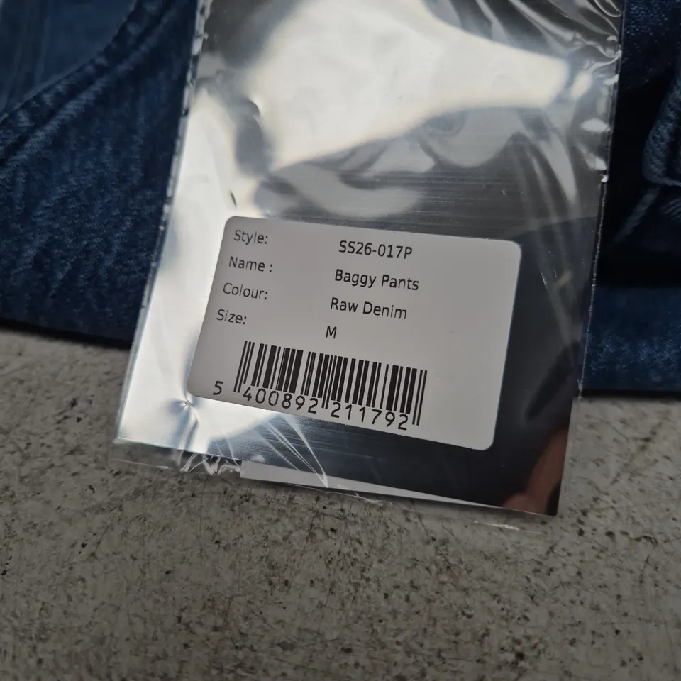 ARTE BAGGY JEANS – RAW DENIM, SIZE M