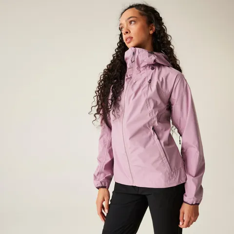 BRAND NEW DARE 2B WOMEN'S BREATHE EASY 2.5 LAYER WATERPROOF JACKET IN LILAS - 8