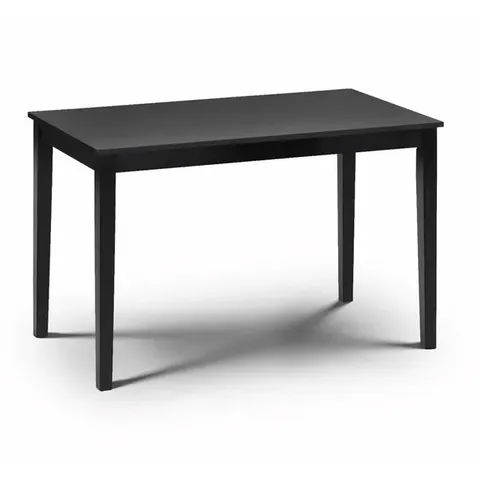 BOXED JULIAN BOWEN HUDSON DINING TABLE - BLACK (1 BOX)