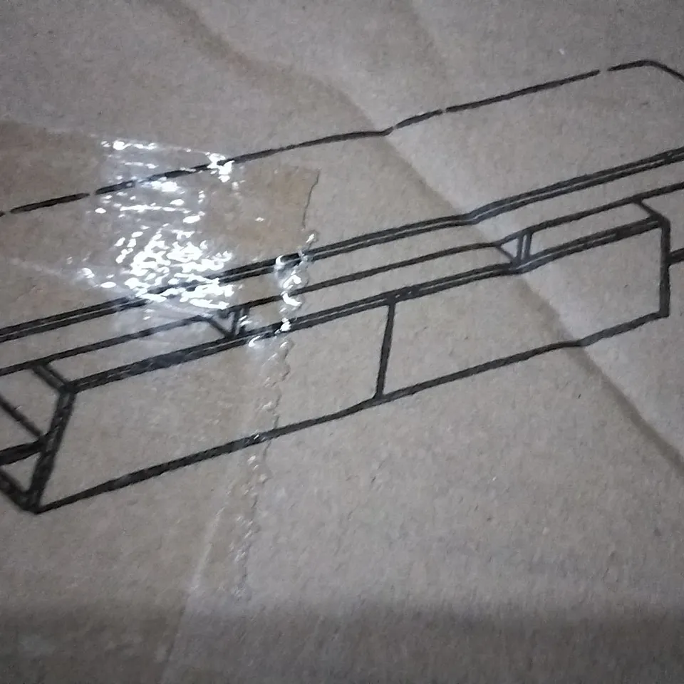 BOXED CONSOLE TABLE - WHITE