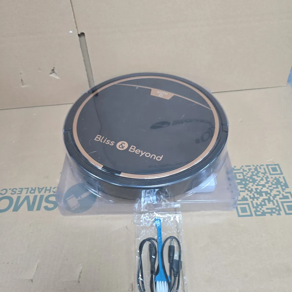 BLISS & BEYOND ROBOT VACUUM CLEANER – BOXED