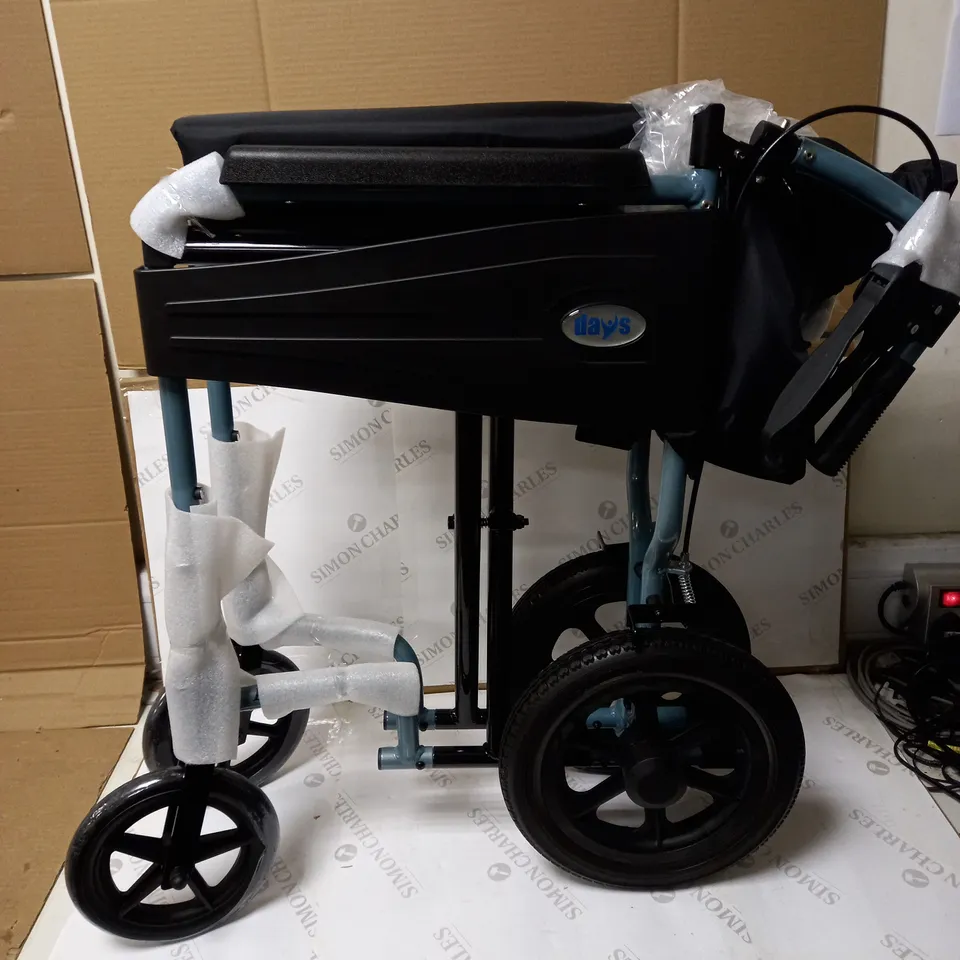 DAYS ESCAPE WHEELCHAIR - STANDARD SIZE, SILVER/BLUE