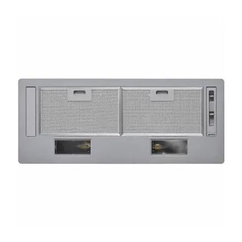 BOXED SMEG KSG70E 73 CM UNIVERSAL CANOPY COOKER HOOD, SILVER
