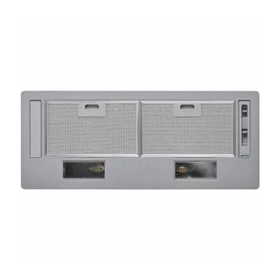 BOXED SMEG KSG70E 73 CM UNIVERSAL CANOPY COOKER HOOD, SILVER
