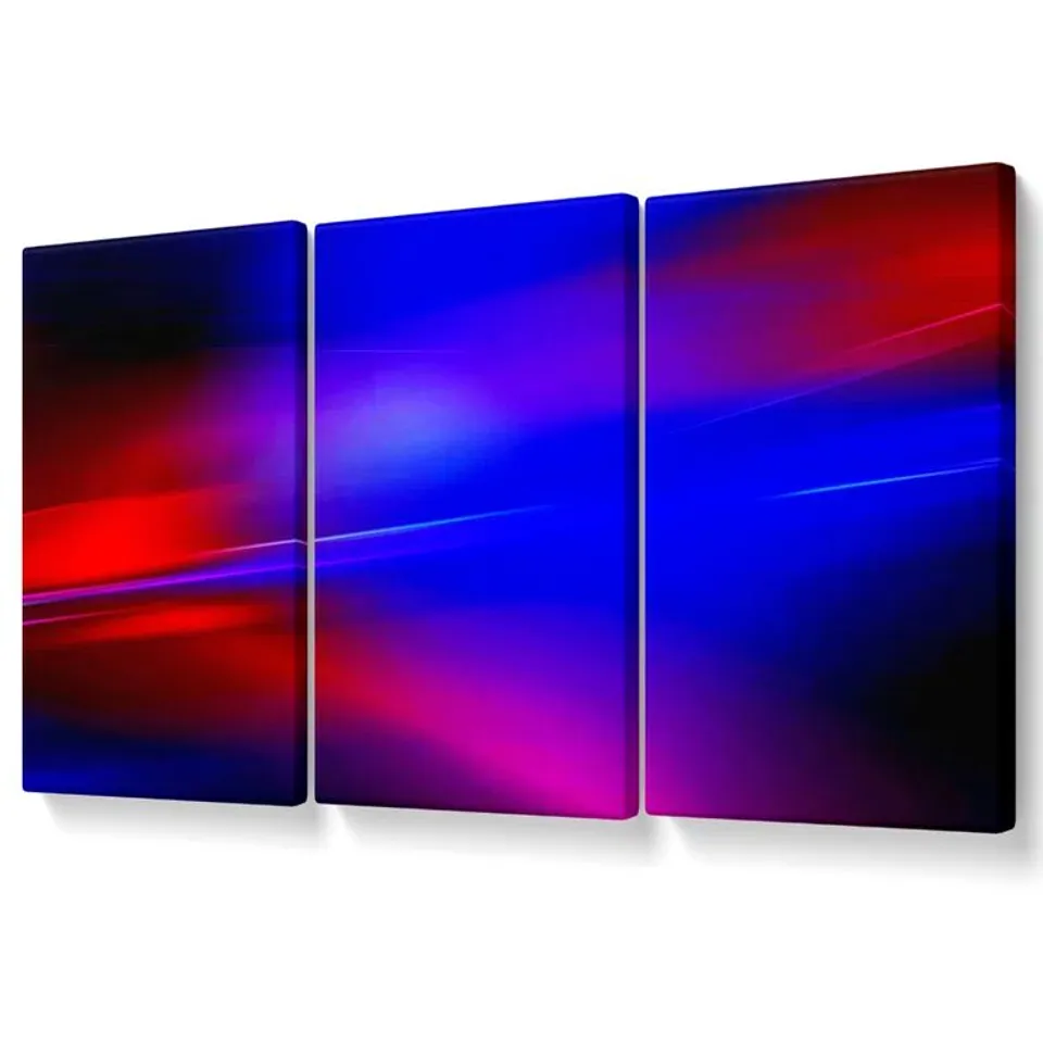 CROSSING THE LINE - 3 PIECE WRAPPED CANVAS