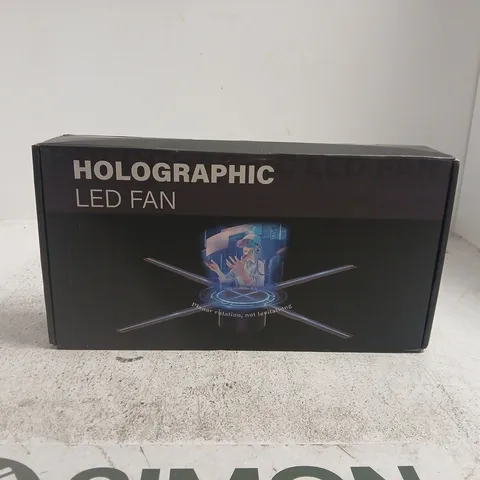 HOLOGRAPHIC LED FAN BOXED