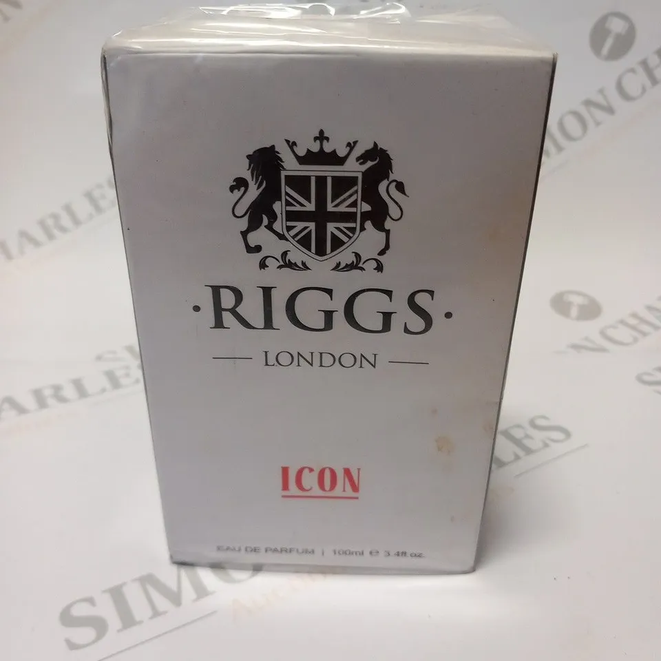BOXED AND SEALED RIGGS LONDON ICON EAU DE PARFUM 100ML