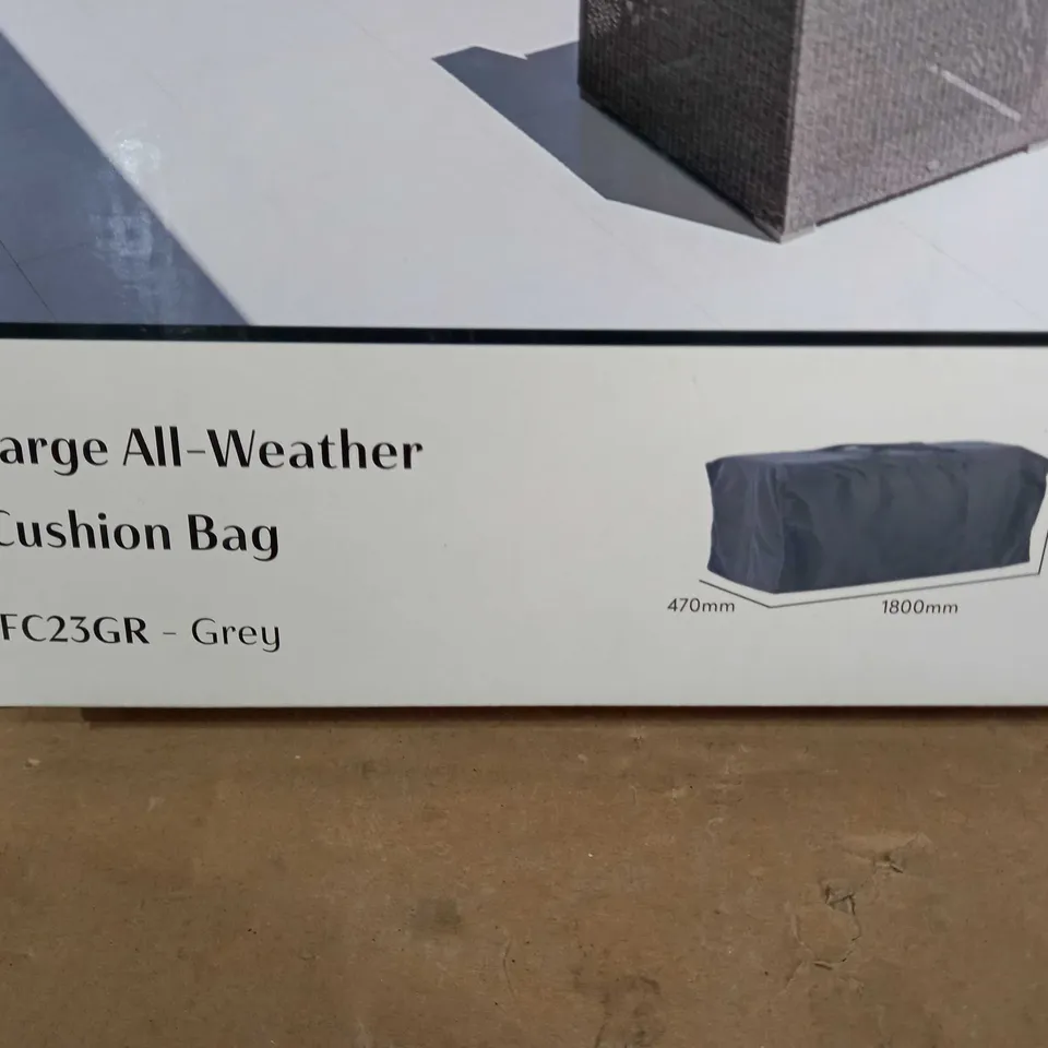 ALEXANDER ROSE LARGE ALL-WEATHER CUSHION BAG GREY 