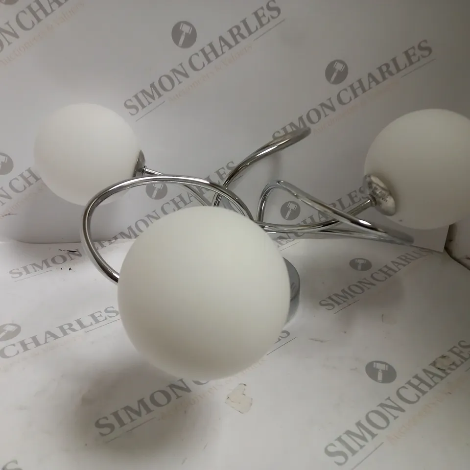 JOHN LEWIS TWINE 3 LIGHT SEMI FLUSH