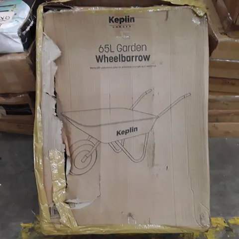 BOXED KEPLIN 65L GARDEN WHEELBARROW