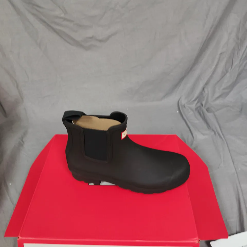 HUNTER MEN'S ORIGINAL CHELSEA BOOT – BLACK, UK 9