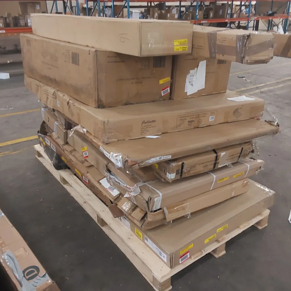 PALLET CONTAINING A LARGE ASSORTMENT OF FURNITURE PARTS ECT