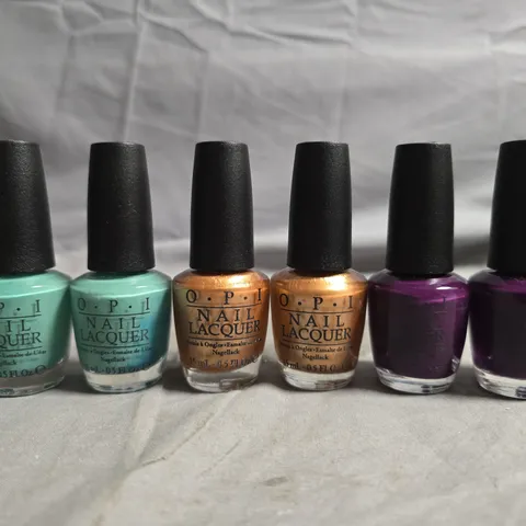 OPI NAIL LACQUER SIX-BOTTLE GIFT SET β ASSORTED SHADES