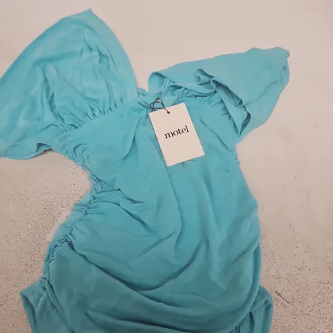 MOTEL BATWING TOP – CUPRO AQUA – UK SIZE 6