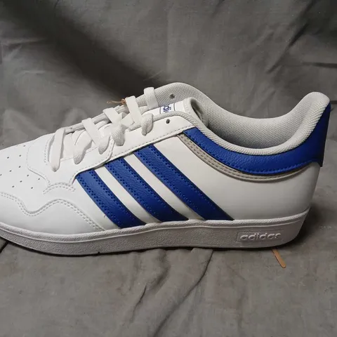 ADIDAS HOOPS 4.0 SNEAKERS – WHITE/BLUE, UK 8 (US 8, EU 42)