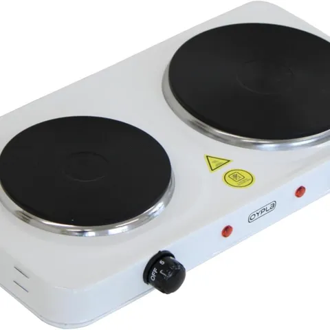 BOXED OYPLA 2.5KW ELECTRIC PORTABLE KITCHEN DOUBLE HOT PLATE BOXED