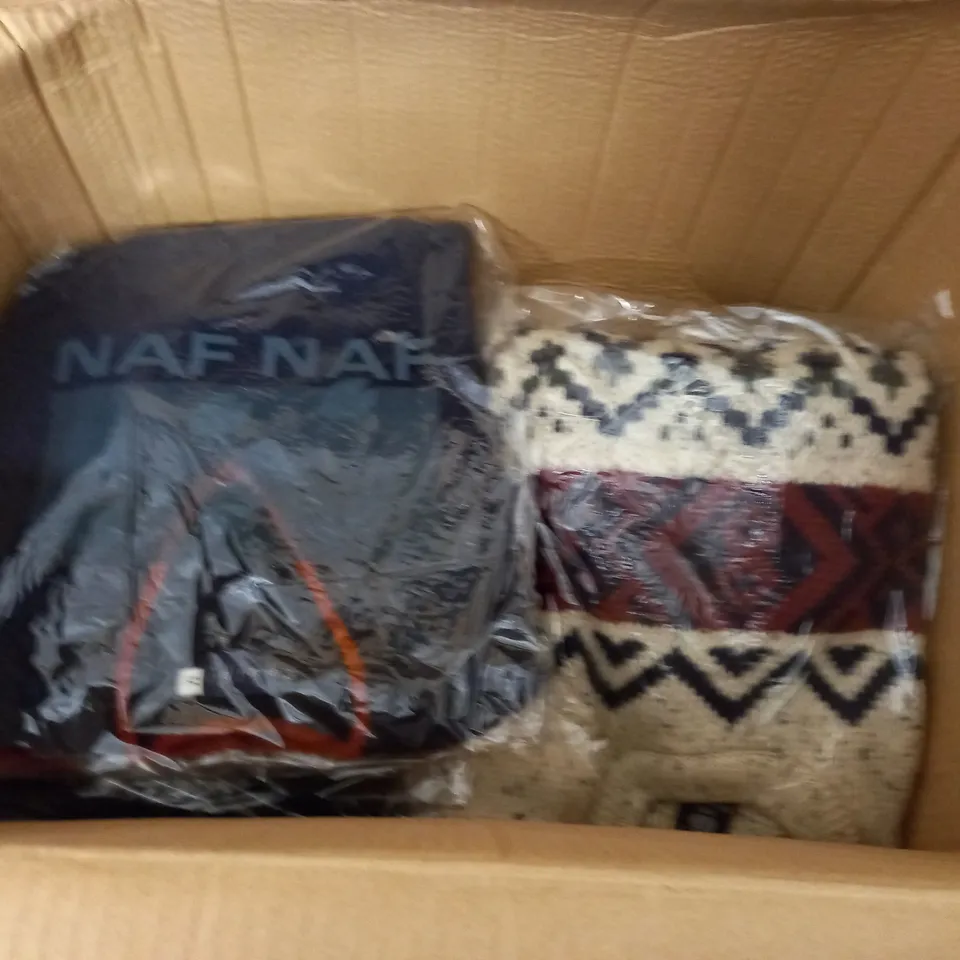LOT OF 11 ASSORTED BAGGED NAF NAF CLOTHING ITEMS - VARIOUS SIZES