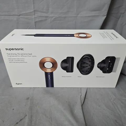 BOXED AND SEALED DYSON SUPERSONIC HAIR DRYER – BOXED WITH ATTACHMENTS