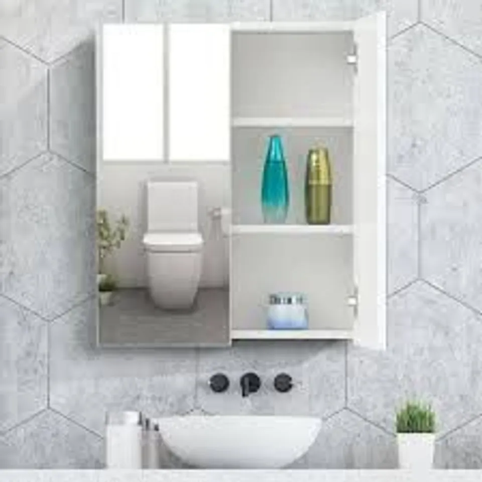 BOXED CARDELIA BATHROOM MIRROR CABINET [2 DOOR] - COLLECTION ONLY
